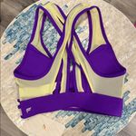 Fabletics NWT Purple and Yellow Women's Wrap Sports Bra XS Photo 2