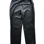 Babaton Aritzia  Command Black Faux Leather Ankle Pants size 8 Photo 2