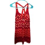 Freedom Trail Women's L Red Chevron Sleeveless Racerback Dress Size L Photo 1