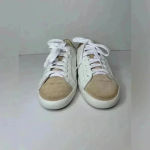 Sam Edelman Aubrie White Leather Sneakers Size 6.5 Photo 2