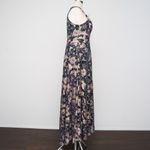 Betsy and Adam . Layla Halter Top Foil Print Gown. Photo 3