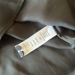 frame denim Frame Black Empire Pleat Silk Long Sleeve V Neck Top Blouse Size Medium NWT Photo 8