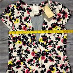 Elevenses  Anthropologie Dahlia Pressed Floral Blazer Vest Buttons Size 4 Small Photo 6