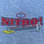 Anvil Vintage 90s NHRA Nothing Like The Smell Of Nitro Grey Graphic T-shirt Photo 3