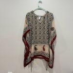 Soft Surroundings  semi-sheer poncho paisley and Aztec print Size S/M Photo 1