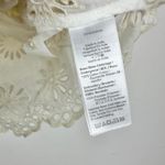 Madewell Embroidered Shirred Puff Sleeve Top Blouse Floral Eyelet Cream XXS NWT Photo 10