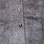 J. Jill x Peruvian Connection Black Long Coat Lamb wool Alpaca! soft chic trench Size M Photo 2