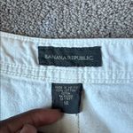 Banana Republic  Off White Frayed Hem Denim Skirt SIZE 14 Photo 1