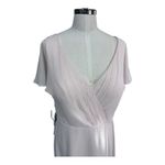 Azazie Rylee Rose Petal Bridesmaid Dress Back Cutout Pleated Bodice Custom Size Photo 6