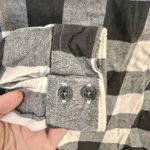 Eddie Bauer Women’s Button Down Up Black White Flannel Size Medium Long Sleeves Photo 3