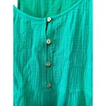 ee:some ee some green gauze tiered mini dress boho casual Photo 2