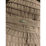 Scala  Large Brim Sun‎ Hat Neutral Brown Packable Textured Logo Tie Photo 3