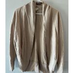 Sonoma Sweater Women's Small Tan Cardigan Neutral Open Front Minimalist Photo 0