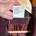 White Stag Vintage  Red Navy Blue Plaid Wool Blend Blazer Size 12 Photo 3