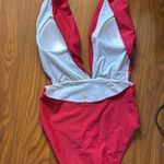 Victoria's Secret Victoria’s Secret High Cut Halter Red One Piece Swimsuit Photo 4