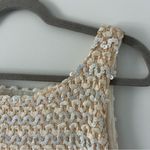 Vintage Park Storyk NY 60s Ivory White Sleeveless Iridescent Sequin Top S Photo 3