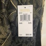 Michael Kors  Gold Black Metallic Monogram MK Logo Scarf Women’s NEW Photo 4