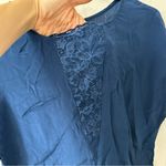 Sundance  Viscose Lace T Shirt Slip Night Gown Midi Dress Slit Small Photo 4