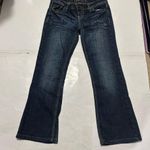 Rue 21  Dark Wash Bootcut Bedazzled Rhinestone Regular 3/4 Jeans Casual Y2K Photo 2