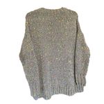 Seven7  Gray Soft Sweater With Rainbow Texture Size Small Photo 3