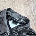 Club Monaco 100% Silk Luxurious Lace Print Blouse, Sheer Floral Print Size S Photo 7