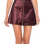 Free People  Funkytown One and Only Skirt in Wine Photo 0