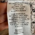 Caslon  Cream Black Alpaca Wool Blend Open Front Cozy Casual Cardigan M Photo 4