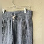 Athleta  Chambray Blue Cabo Linen Wide Leg Pants Womens Size 4 Photo 6