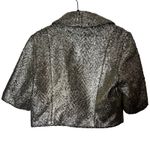 Elevenses Gold Sequin Cropped Bolero Jacket Shimmer Glam Evening Party Photo 2