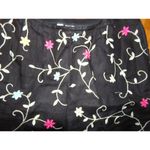 Talbots Irish Linen embroidered fully lined pants 12 Boho Classic Retro Photo 1