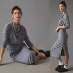 Anthropologie  Daily Practice Gray The Arabella Drapey Dress Academia Size XS Photo 1