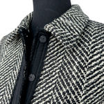 Lafayette 148  | Sz 8 | Wool Blend Tweed Herringbone Knit Fringe Trim Blazer Photo 1