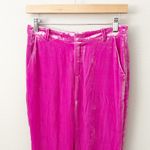 L'Agence  | Hot Pink Velvet Flared Lane Trouser Flare High Rise Viscose Blend | 2 Photo 2