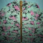 MINIMI kimono floral print short sleeve side splits swim cover boho NEW size M Blue Size M Photo 5