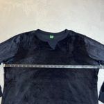 Honeydew Velour Velvet Pullover Crewneck Sweatshirt Size XXL Casual Loungewear Blue Photo 5