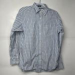 Gap  Men’s M Blue White Plaid Button Down Shirt Long Sleeve Classic Fit Photo 0