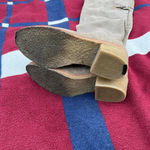 Coach  Palmera suede leather beige Tall Riding Leather Block Heel Over Knee boot Photo 6