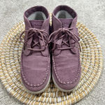 Hotter Comfort Concept Faith Fringed Ankle Boots Suede Leather Purple Size 6 Photo 3