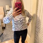 Rails  Marlo Ivory Gradient Tiger Stripe Sweatshirt Size Small Photo 1