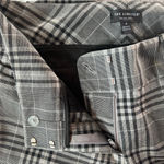 The Limited Y2K  Gray Black Plaid Trousers Size 4 Metallic Dazzle Photo 4