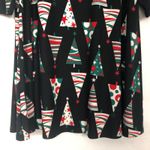 North Pole 3/4 Sleeve Christmas Sleep Shirt Size Large Black Photo 3