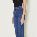 NWT Le Jeans Los Angeles Sz.25 Designer Denim Cropped Sabine High Waisted Blue Photo 0