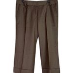 J.Crew  Wool Professional Wide Leg Cuffed City Fit Dress Pants Size 8 Grey #3292 Photo 8