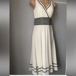 Elegant White and Black Women's Dress Size 10 Photo 2