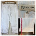 Jones New York  Sport White Capri Pants Womens 10‎ Drawstring Crop Cruise READ Photo 10