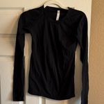 Athleta  Sleek Black Long Sleeve Bodysuit Photo 0