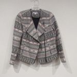 Foxcroft  Boho Jacquard Tribal Motorcycle Jacket Size Small EUC Photo 1