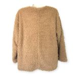 Elodie | Small | Teddy Bear Open Front Faux Fur Sherpa 3/4 Sleeve Cropped Jacket Photo 3