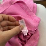 Aerie  Halter Ribbed Vibrant Pink‎ Top Size Small Photo 3