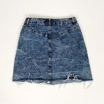 Forever 21 Acid Wash Whiskered Western Yoke Denim Mini Skirt | Size 27 Photo 1